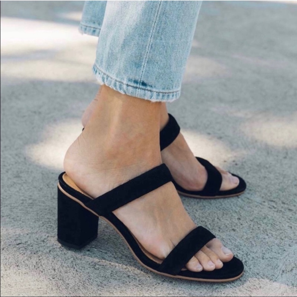 Soludos Ines Heel in Black Size US 7